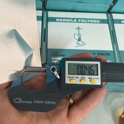 46 MİCRON KİLOLUK KESİLMİŞ NARGİLE FOLYOSU